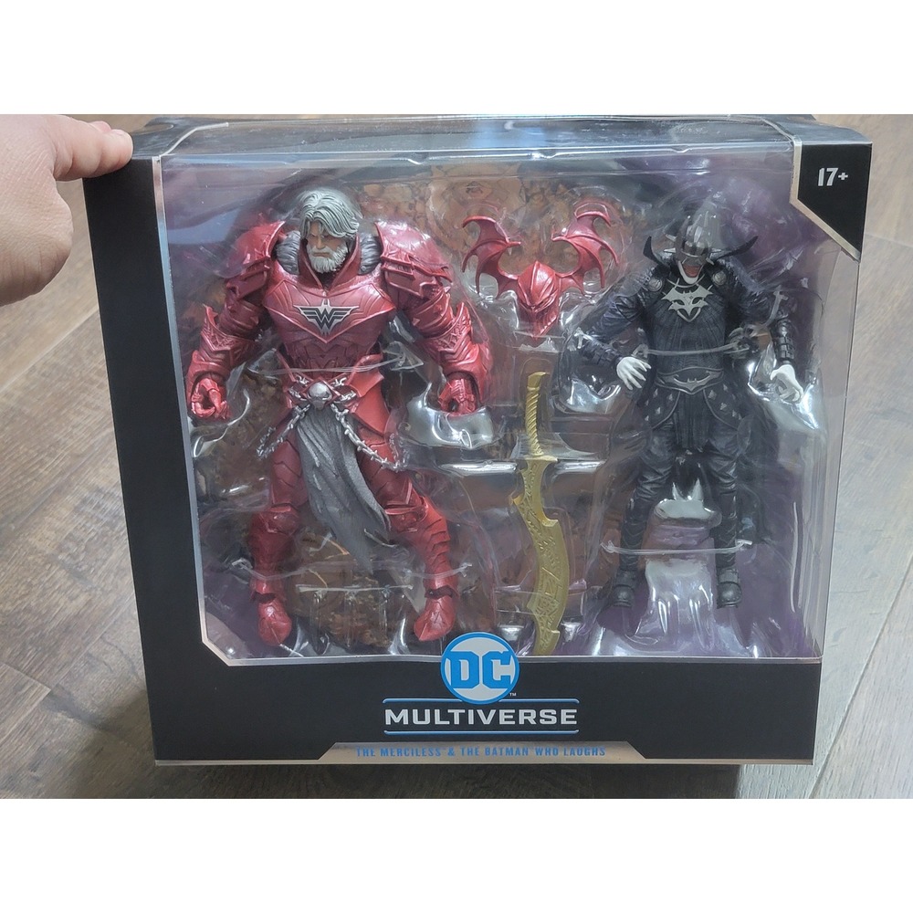 McFarlane DC Multiverse The Merciless & The Batman Who Laughs Knight Armor 2Pack